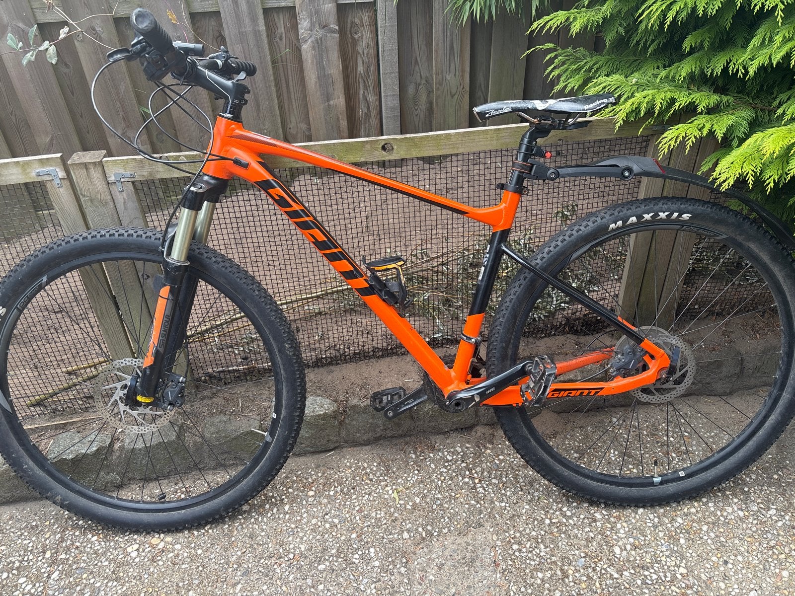 Giant Fathom 2 Mountainbike - Oranje/Zwart, Maat L, Fietsen en Brommers, Fietsen | Mountainbikes en ATB, Ophalen, Gebruikt, 57 cm of meer