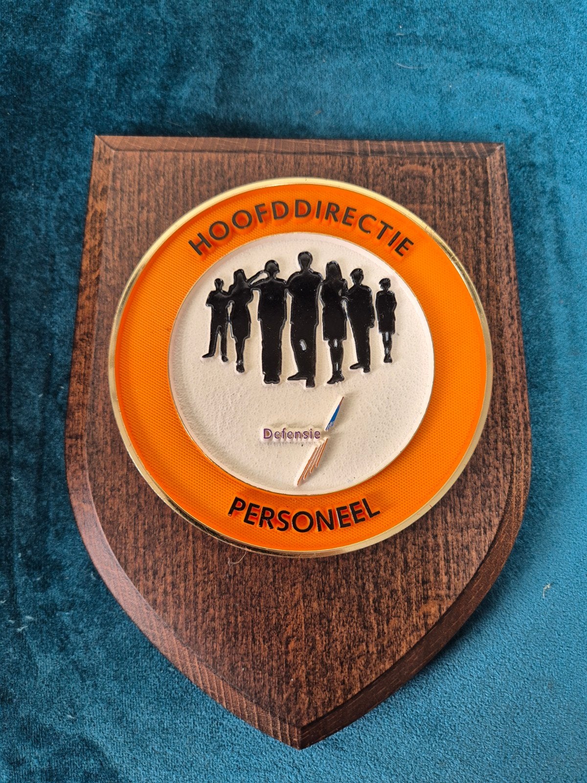 Wapenschild Defensie Hoofddirectie Personeel, Ophalen of Verzenden, Landmacht, Nederland, Embleem of Badge