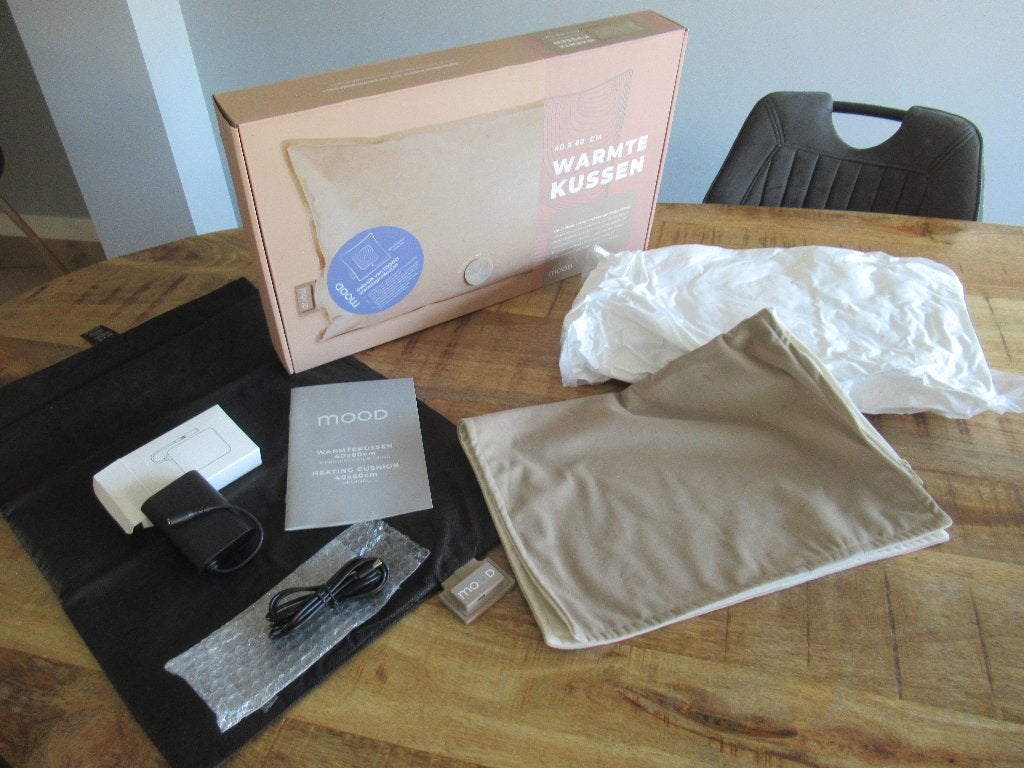 NIEUW!!! MOOD Warmtekussen kussen rechthoekig teddy beige, Ophalen of Verzenden, Nieuw, Beige, Rechthoekig