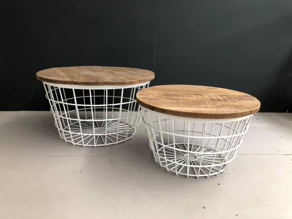 brix salon tafelset 2 st. Dave, Ophalen, 50 tot 100 cm, Rond, Nieuw