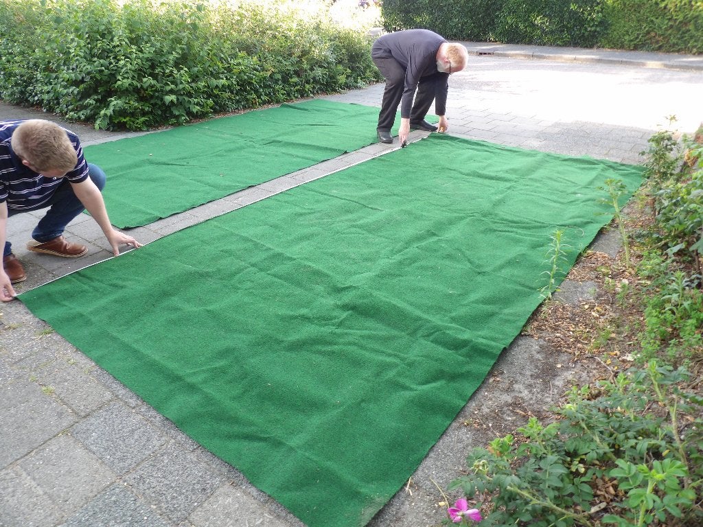 kunstgras  2 x 4 meter, Tuin en Terras, Gras en Kunstgras, Ophalen, Zo goed als nieuw, Minder dan 10 m², Kunstgras
