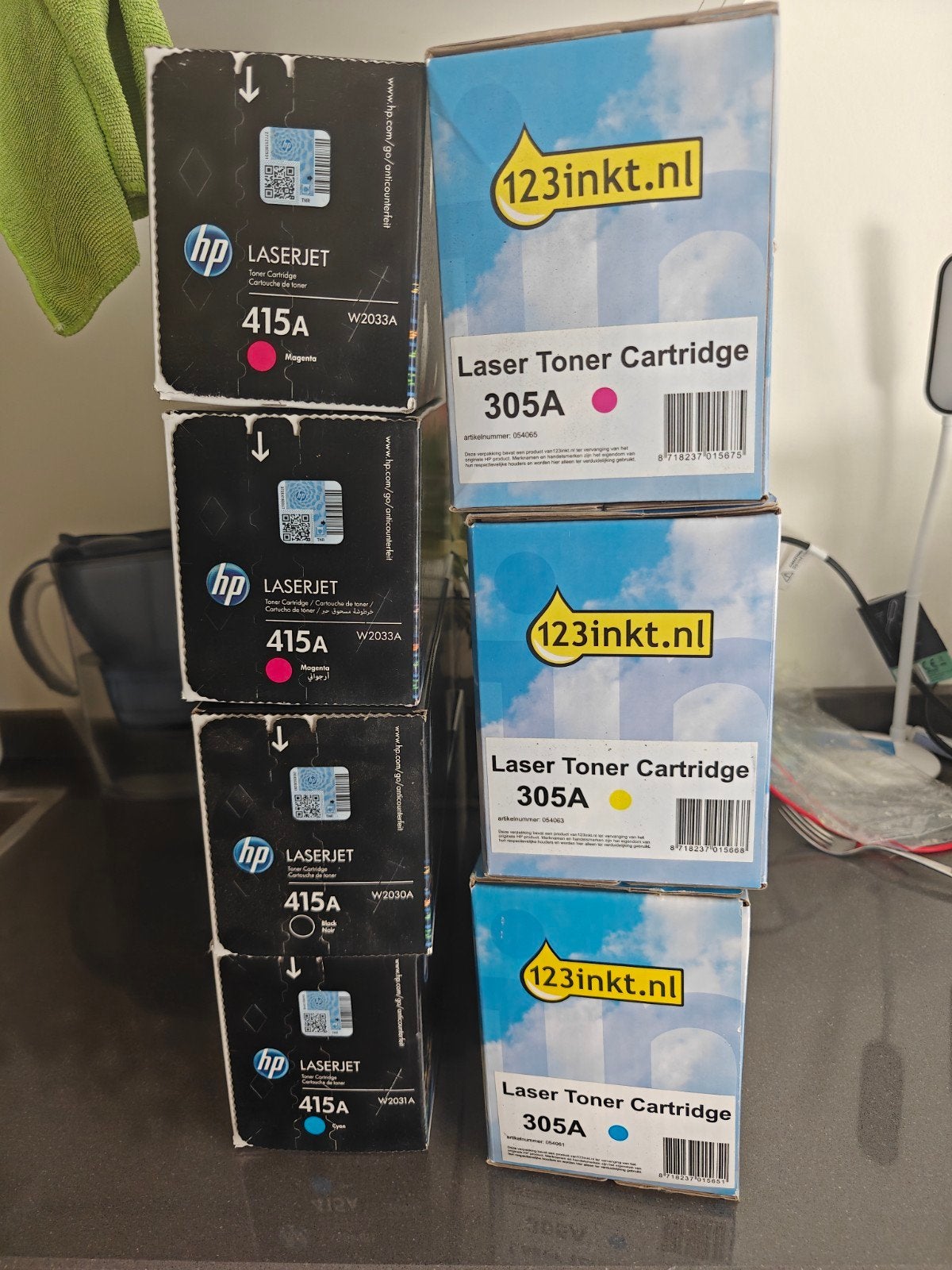 Toners (hp laserjet en 123inkt), Computers en Software, Printerbenodigdheden, Ophalen, Nieuw, Toner