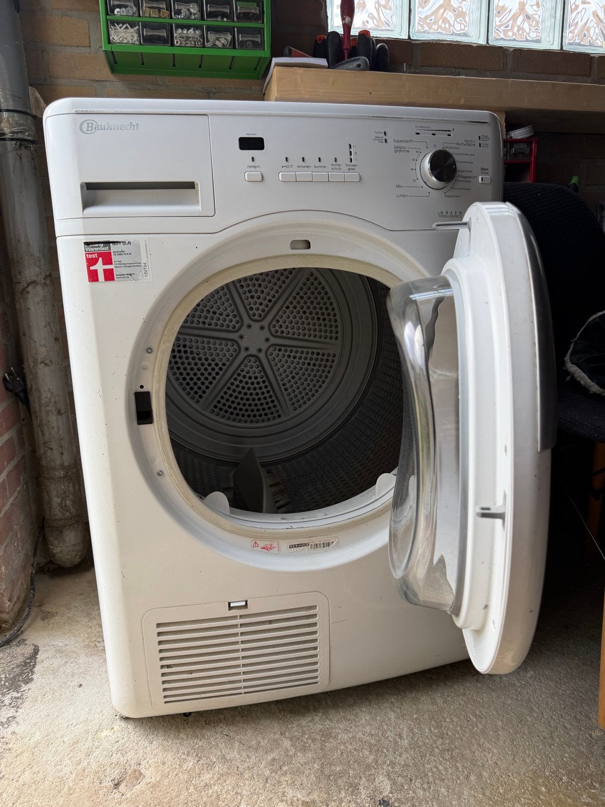 Bauknecht TK UNIQ 73A Di Condensdroger - 7 kg, Ophalen, 6 tot 8 kg, Gebruikt, 85 tot 90 cm