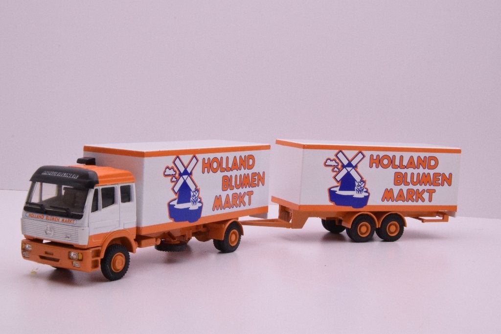 Mercedes EPS  '' Holland Blumen Markt ''  Lion car, Ophalen of Verzenden, Zo goed als nieuw, Bus of Vrachtwagen, Lion Toys