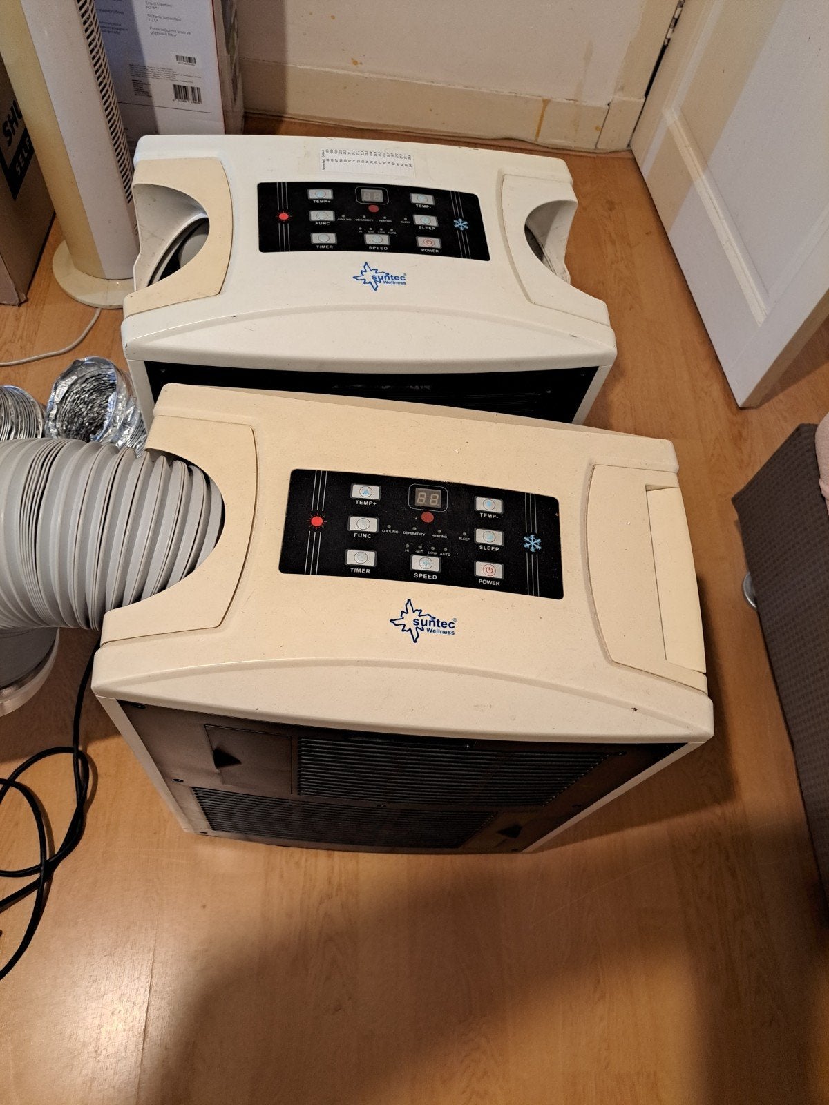 2x Suntec mobile airco 2000 Watt, Ophalen, 3 snelheden of meer, Gebruikt, Koelen en Ontvochtigen