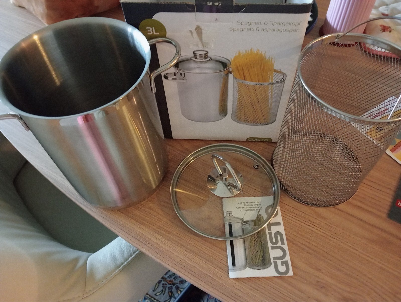 Asperge/spaghetti pan, Huis en Inrichting, Overige materialen, Ophalen of Verzenden, Zo goed als nieuw, Overige stijlen