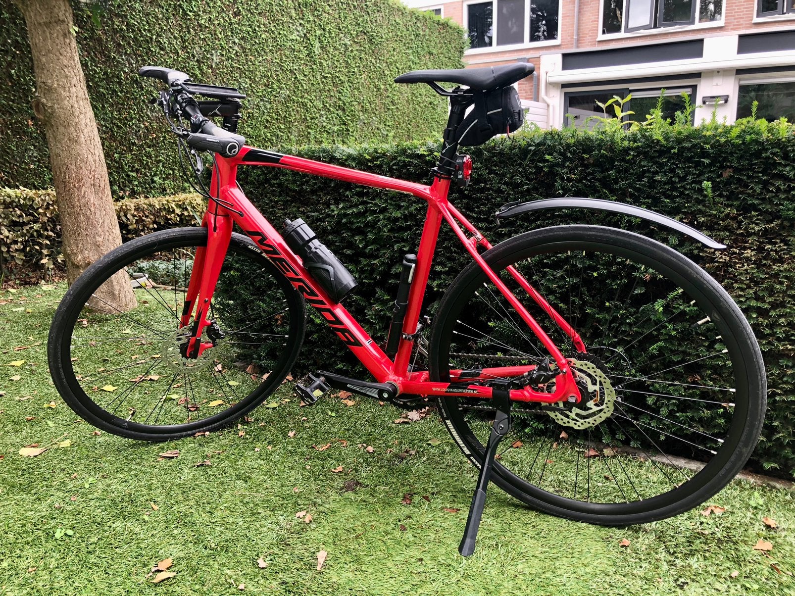 MERIDA SPEEDER 200 Red Black L met helm en veel extra’s, Overige merken, Ophalen of Verzenden, Zo goed als nieuw, Meer dan 20 versnellingen