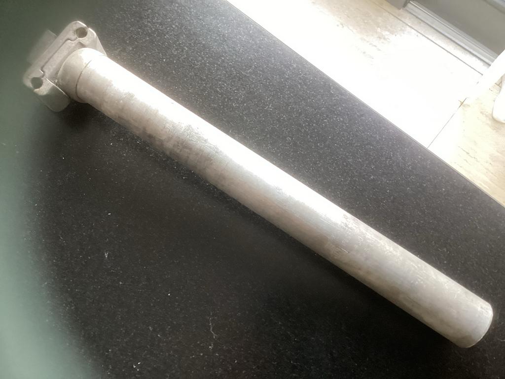 Zadelpen 30 mm - Gebruikt aluminium, Fietsen en Brommers, Fietsonderdelen, Ophalen of Verzenden, Gebruikt, Zadel, Aluminium