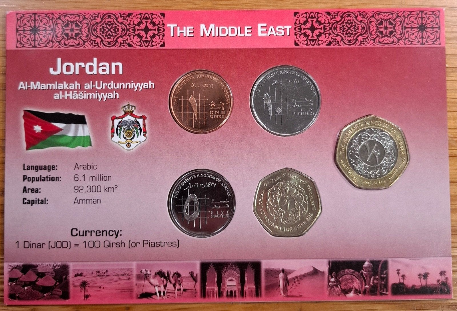 49# Coins of the World muntset Jordanië, Ophalen of Verzenden, Midden-Oosten