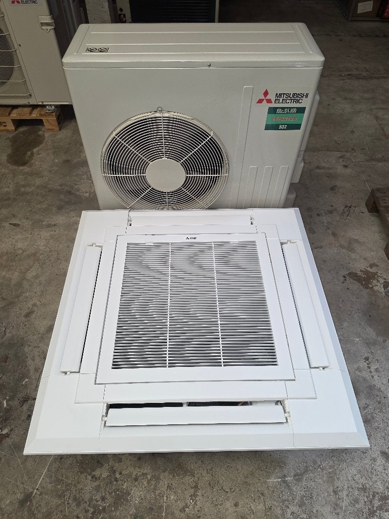 Refurbished Mitsubishi Electric cassette airco 7,1 kW 2024, Ophalen, Koelen en Ontvochtigen, Energieklasse A of zuiniger, Refurbished