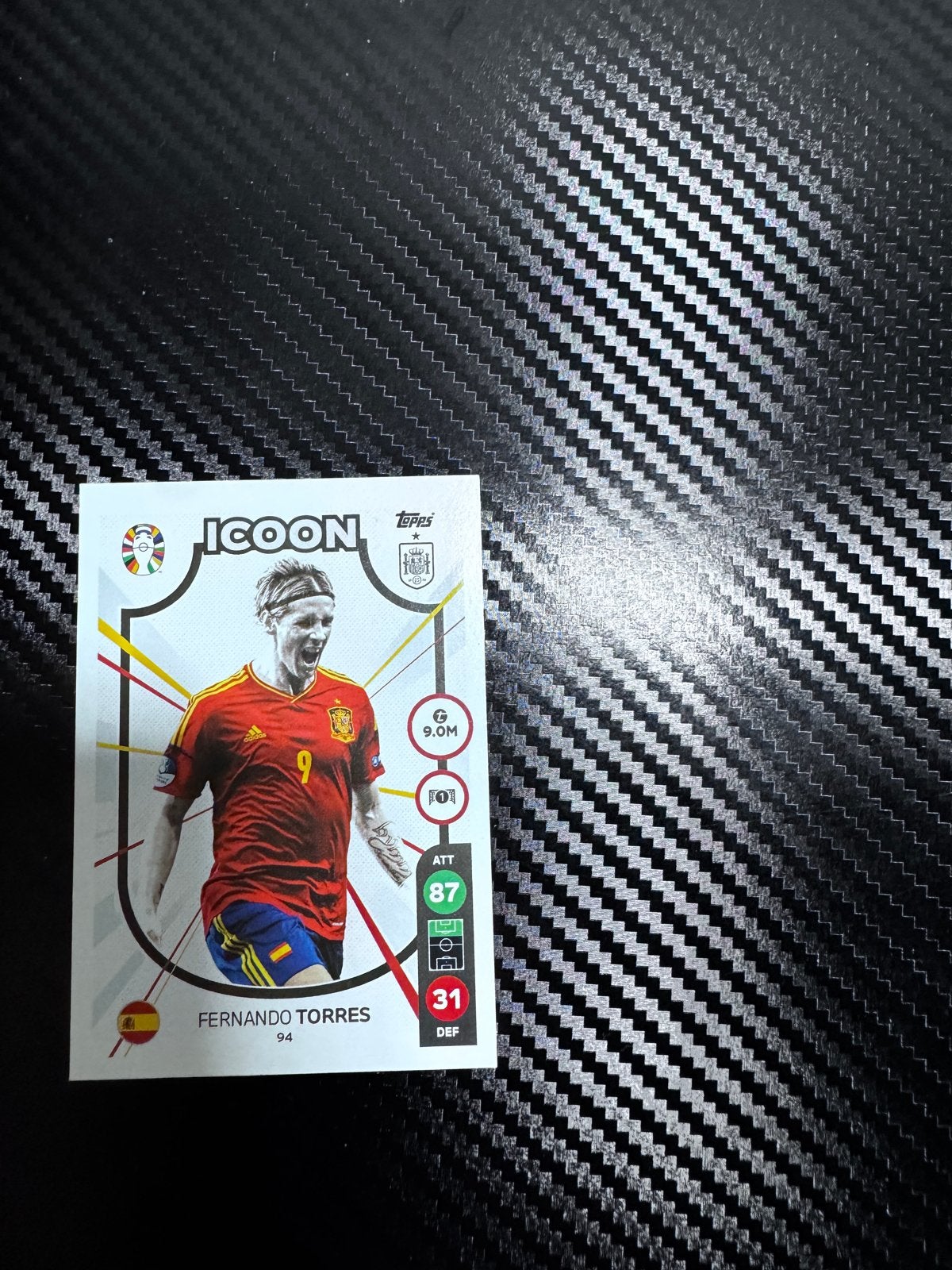 Fernando Torres Icoon Spelerskaart - Topps, Ophalen of Verzenden, Zo goed als nieuw, Buitenlandse clubs, Spelerskaart