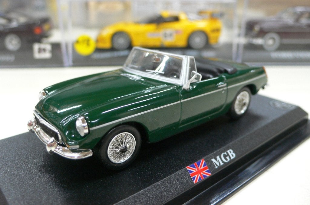 mgb - in british racing groen - delprado - 1/43-AANBIEDING!!, Verzenden, Nieuw, Auto, Overige merken
