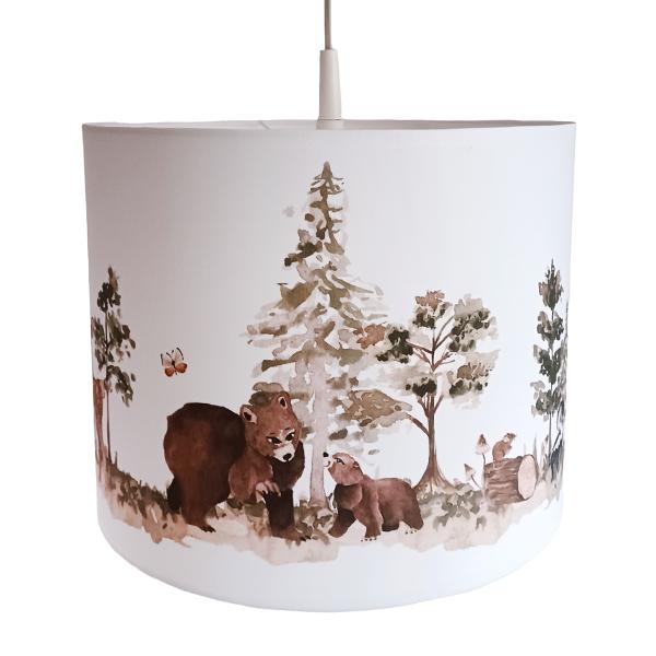 Hanglamp Lamp Bosdieren Aquarel Bruin Little Dreamzzz, Bi & Li Creaties, Nieuw, Ophalen of Verzenden, Bilicreaties@gmail.com