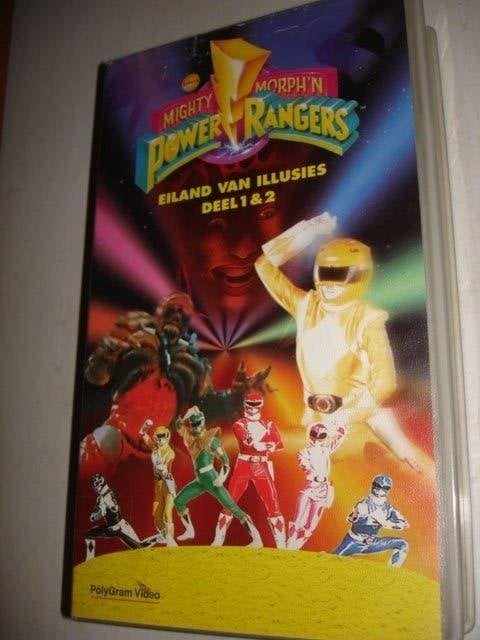 Power Rangers- Eiland van illusies deel 1 & 2- VHS, Cd's en Dvd's, Alle leeftijden, Verzenden, Zo goed als nieuw