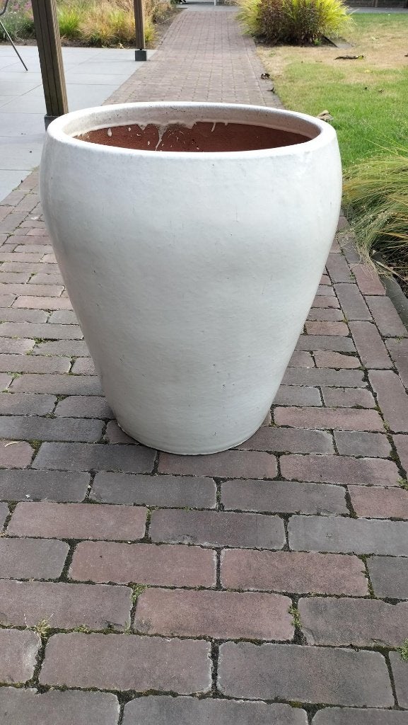 bloempot binnen, Tuin en Terras, 25 tot 40 cm, Gebruikt, Rond, Binnen