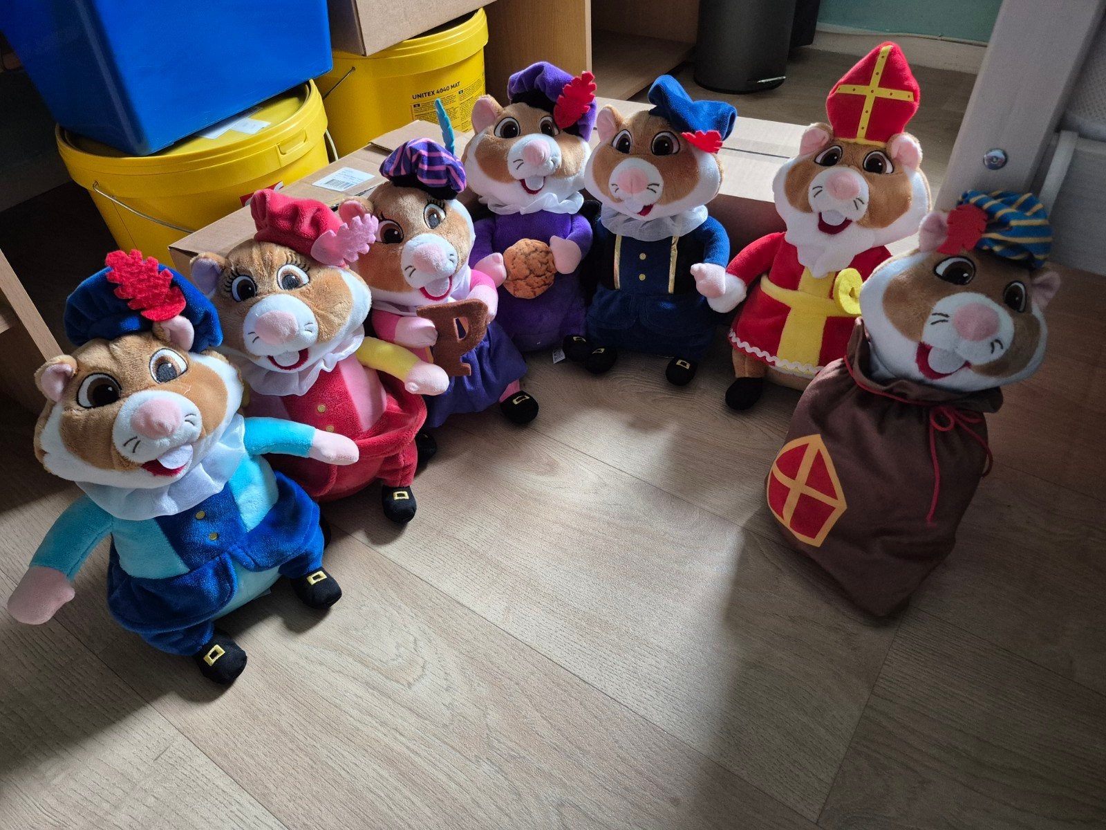 8 Ah sinterklaas en pieten hamsters albert heijn hamster, Ophalen of Verzenden, Zo goed als nieuw, Overige typen