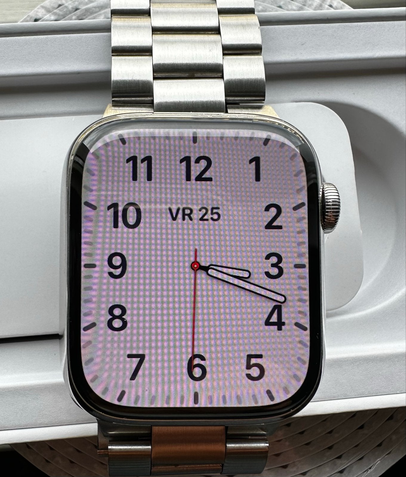 Apple Watch Series 8 45mm Zilver RVS met stalen band, Afstand, IOS, Ophalen of Verzenden, Zo goed als nieuw