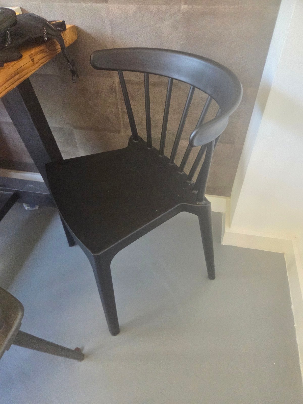 Woood bliss 4 zwarte stoelen, Ophalen, Zwart