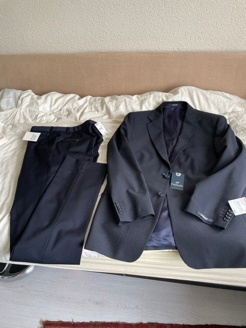 Nieuwe Falabella colbert maat 52, bij passende broek maat 51, Maat 52/54 (L), Blauw, Nieuw, Ophalen of Verzenden