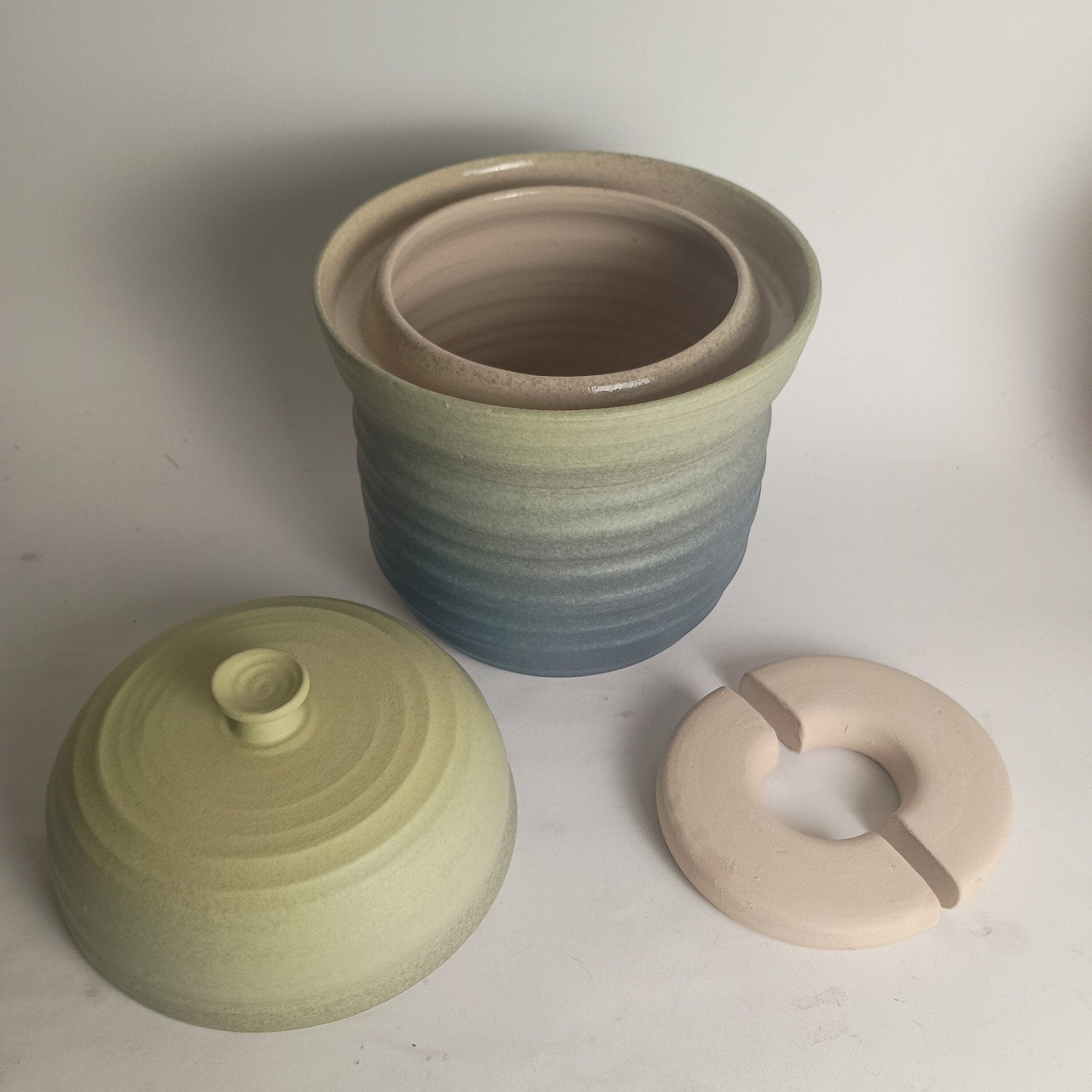 Mooie fermenteerpot/zuurkoolpot (2.2 liter), Huis en Inrichting, Ophalen of Verzenden