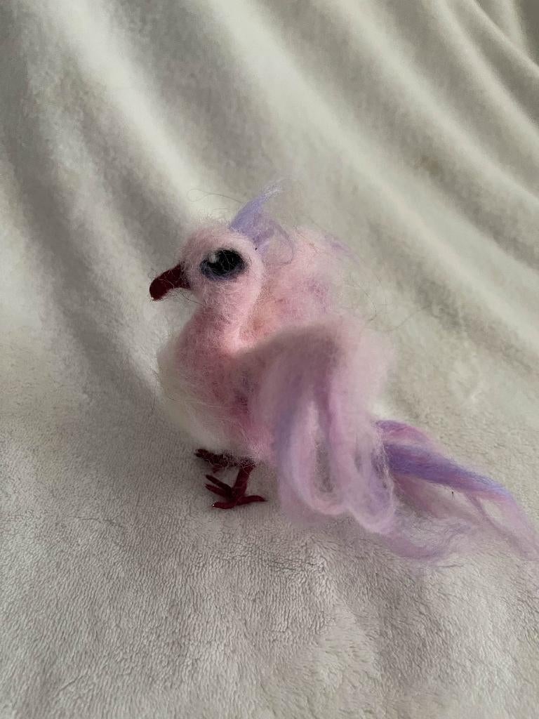 naalvilt vogeltje, Verzenden, Nieuw, Figuurtje(s), Wolvilt