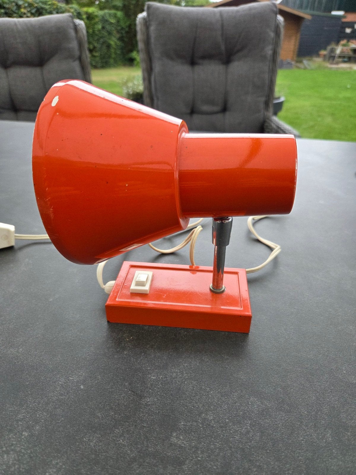 Vintage oranje lamp uit de jaren '70, Ophalen of Verzenden