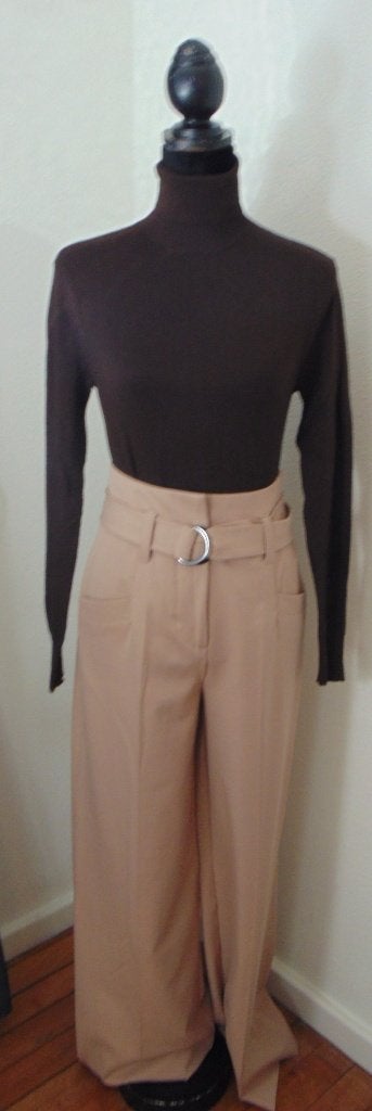 Nieuwe  Anna van Toor licht beige hoge wijde broek, Kleding | Dames, Anna van Toor, Beige, Nieuw, Ophalen of Verzenden