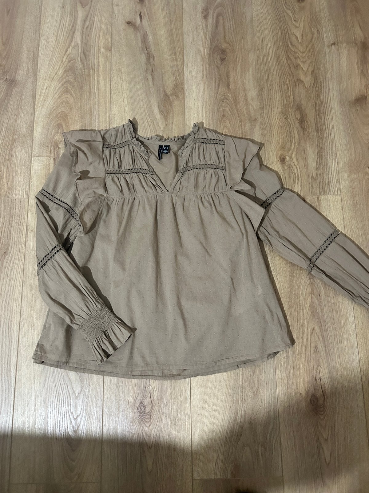 Zgan blouse van Vero Moda, Maat 38/40 (M), Bruin, Vero Moda, Ophalen of Verzenden