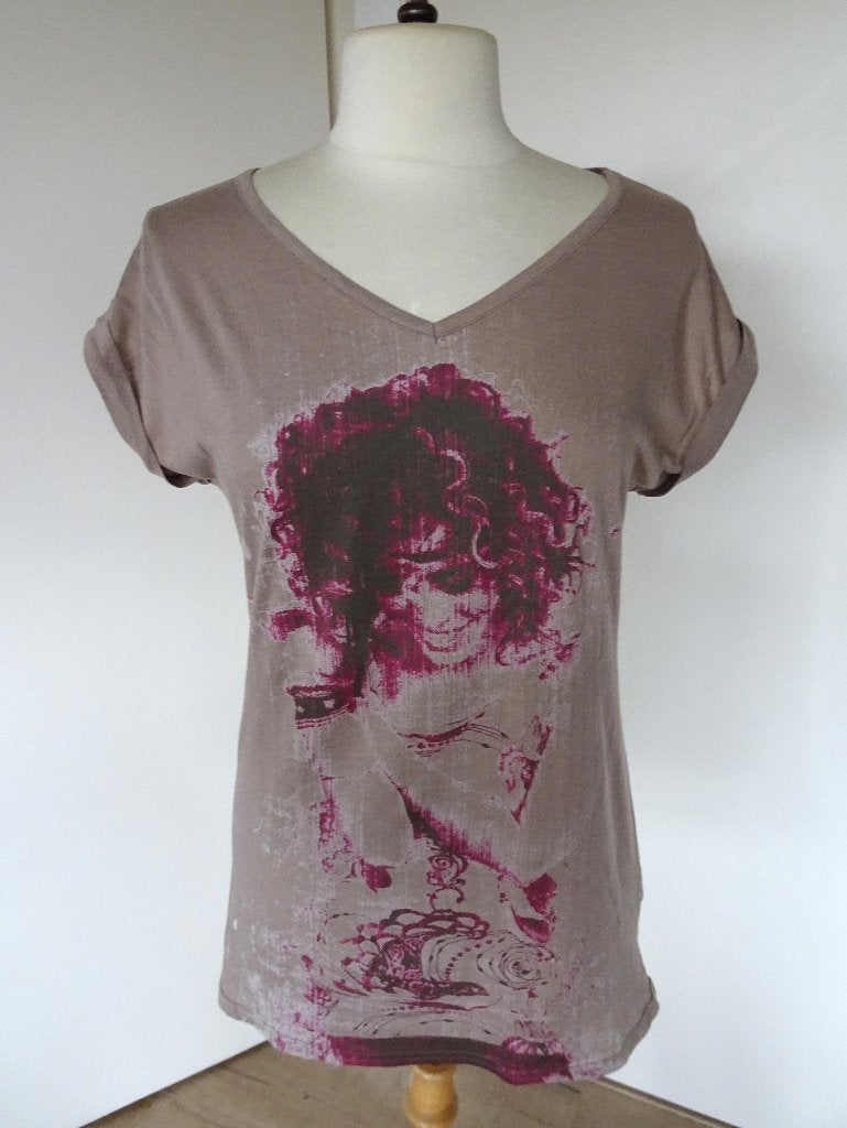 SHIRT VAN BENNETON MAAT S, Kleding | Dames, Meerkleurig, Ophalen of Verzenden, Zo goed als nieuw, Korte mouw