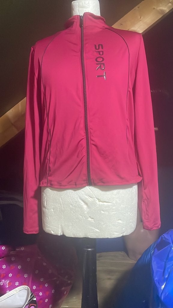 Nieuw! Fuchsia Roze Sportvest met Rits - Dames - Maat M, Ophalen of Verzenden, Nieuw, Maat 38/40 (M), Zwart