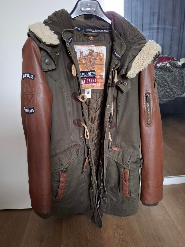 Khujo jas dames XL, Ophalen of Verzenden, Zo goed als nieuw, Maat 46/48 (XL) of groter, Blauw