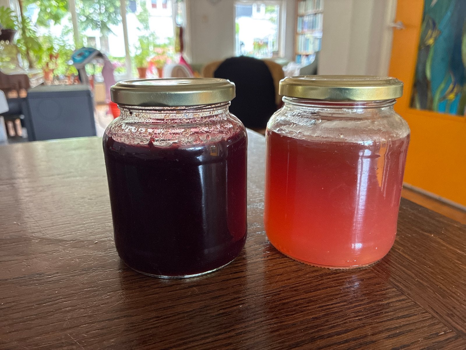 Jam: zwarte bes, braam, kweepeer, aardbei-rabarber, Diversen, Levensmiddelen, Ophalen
