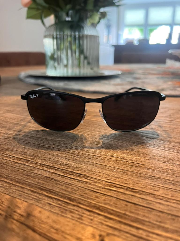 RAY-BAN RB3671-CH CHROMANCE |Zwart/Donkergrijs Gepolariseerd, Gebruikt, Zonnebril, Zwart, Ophalen of Verzenden