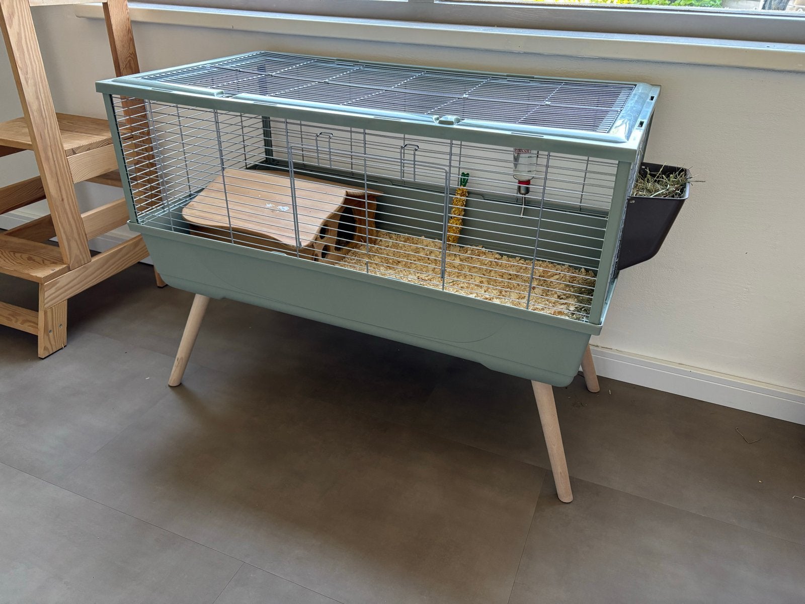 Haast nieuw caviahok - mintgroen - 99X54X76, Dieren en Toebehoren, Ophalen of Verzenden, Zo goed als nieuw, Overige typen