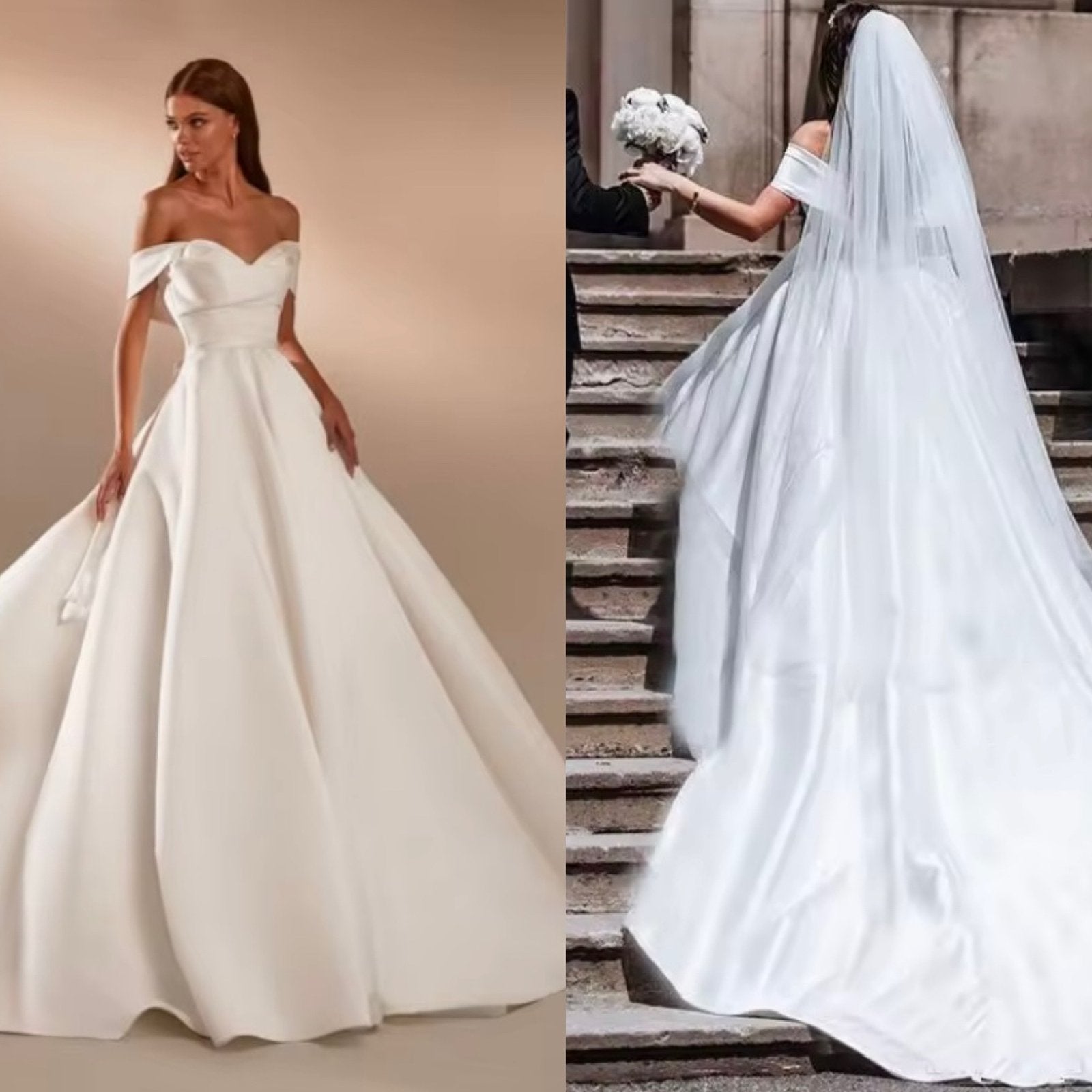 Luxe nieuwe trouwjurk Celeste €799 34 36 38 40 42 44 46, Ophalen, Nieuw, Wit, Trouwjurk
