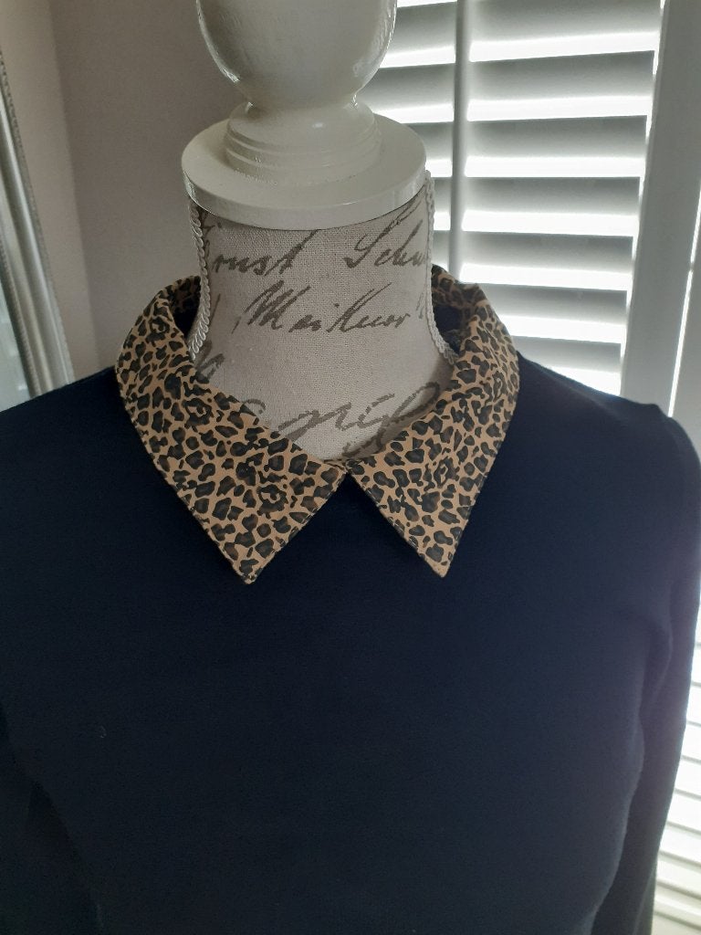 Mooie zwarte dunne trui, panter-kraag, maat S, nieuw., Ophalen of Verzenden, Nieuw, Maat 36 (S), Zwart