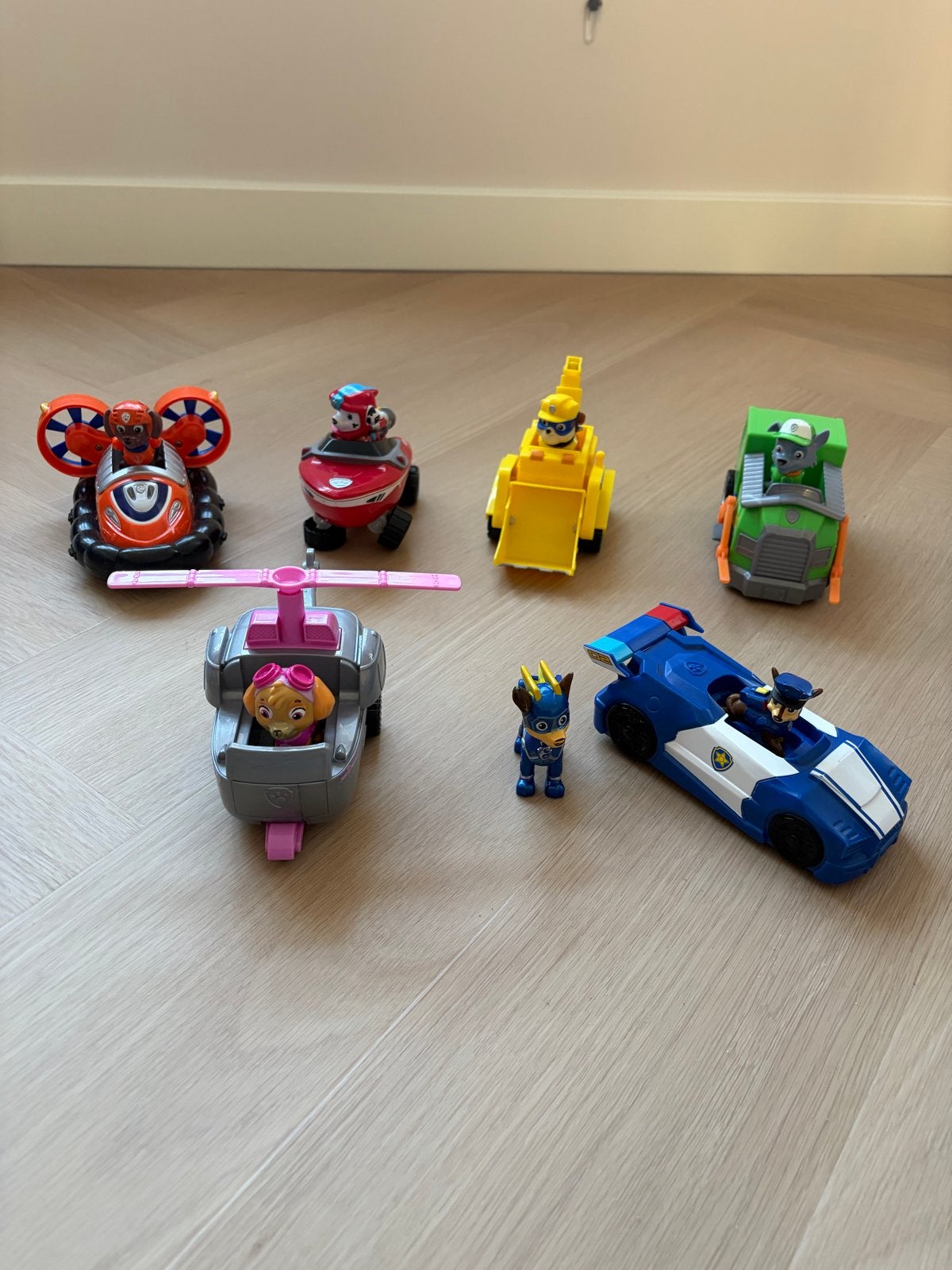 Paw Patrol Figuren en Voertuigen Set, Ophalen of Verzenden, Gebruikt