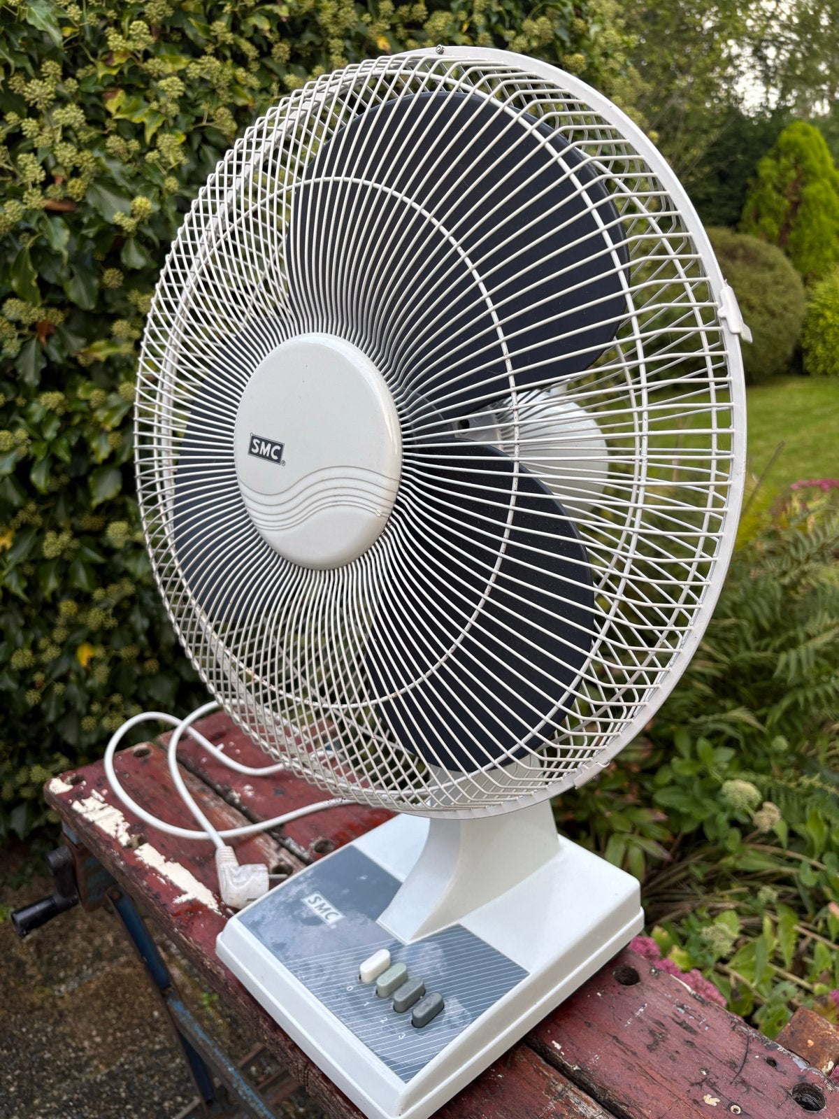 SMC Tafelventilator - Wit, Witgoed en Apparatuur, Ophalen, Gebruikt, Tafelventilator
