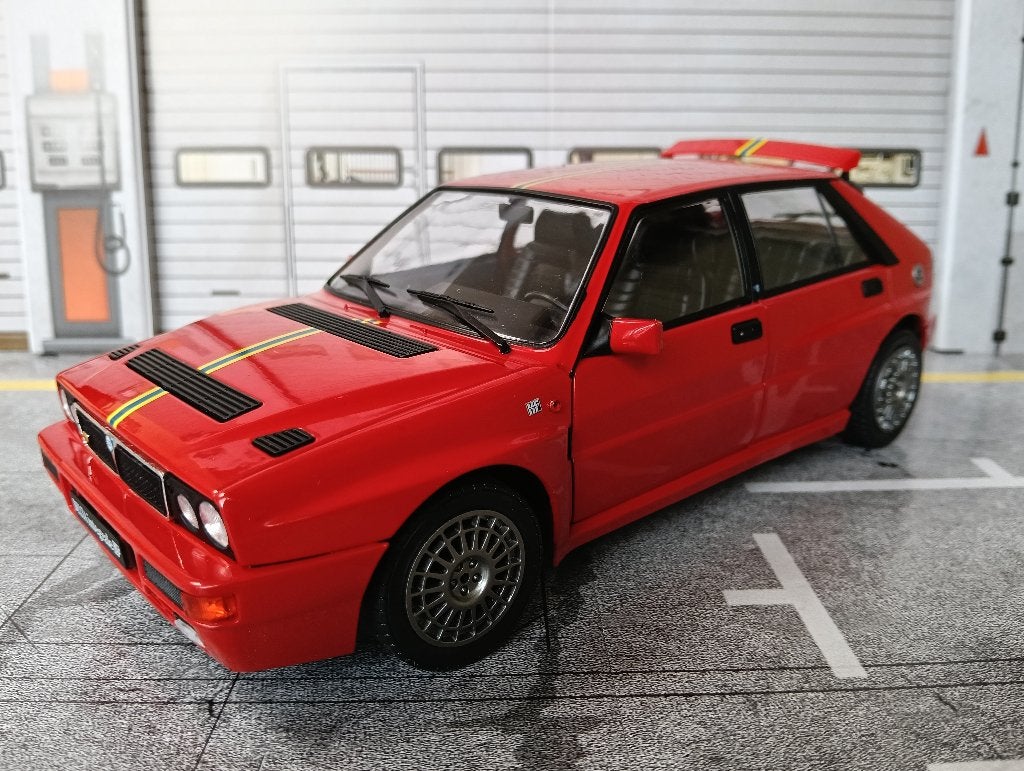 Lancia Delta HF Integrale Edizione Finale 1995 Solido, Ophalen of Verzenden, Zo goed als nieuw, Auto, Solido
