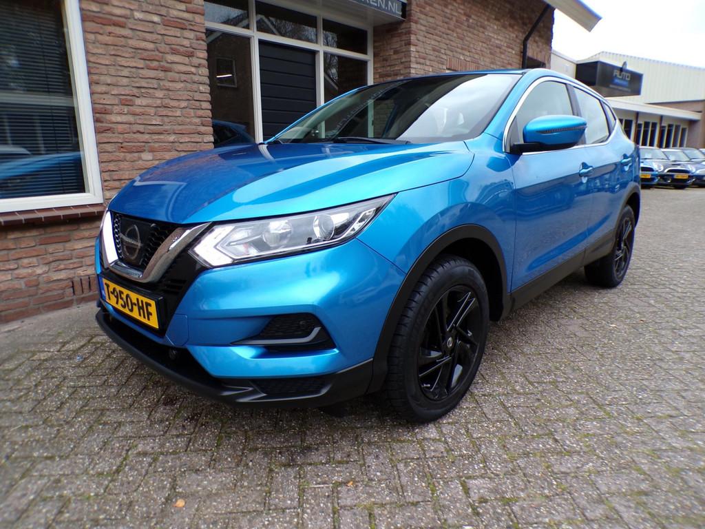 Nissan Qashqai 1.2 Visia, Voorwielaandrijving, Stof, Gebruikt, Blauw
