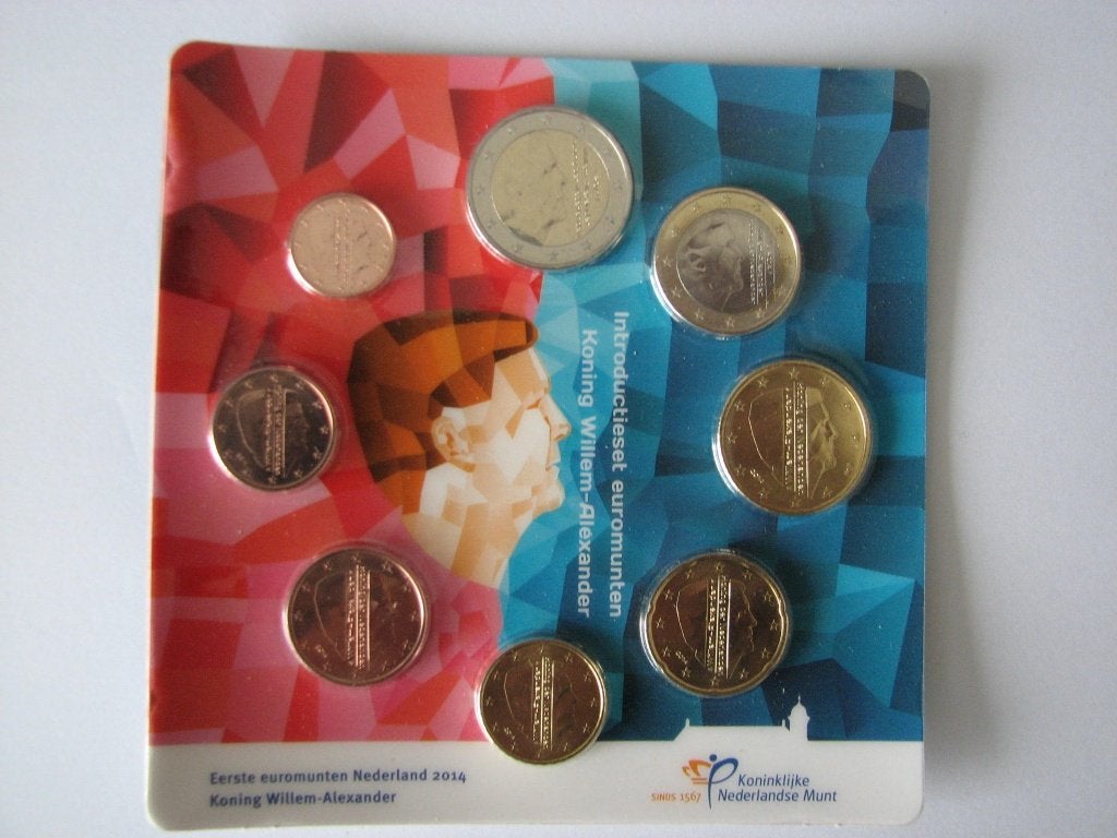 Set eerste euromunten 2014 Willem Alexander, Ophalen of Verzenden, Koning Willem I, Euro's