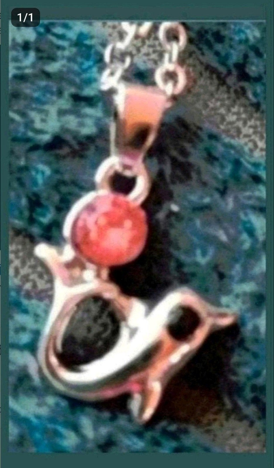 ketting dolfijn roze saffier, Verzenden, Nieuw, Zilver, Met hanger