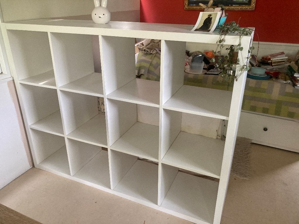 ikea Kallax kast wit | 12 vakken, Ophalen, Met plank(en), Strak, 100 tot 150 cm