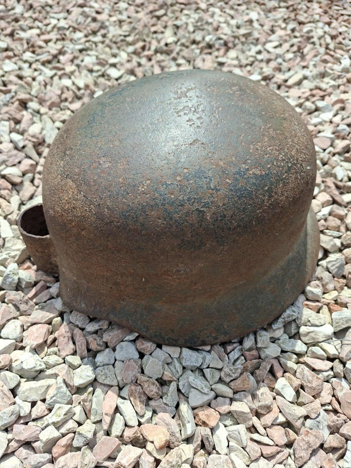 Ww2 wo2 Duitse schuurvondst helm, Verzamelen, Militaria | Tweede Wereldoorlog, Ophalen of Verzenden, Duitsland, Helm of Baret