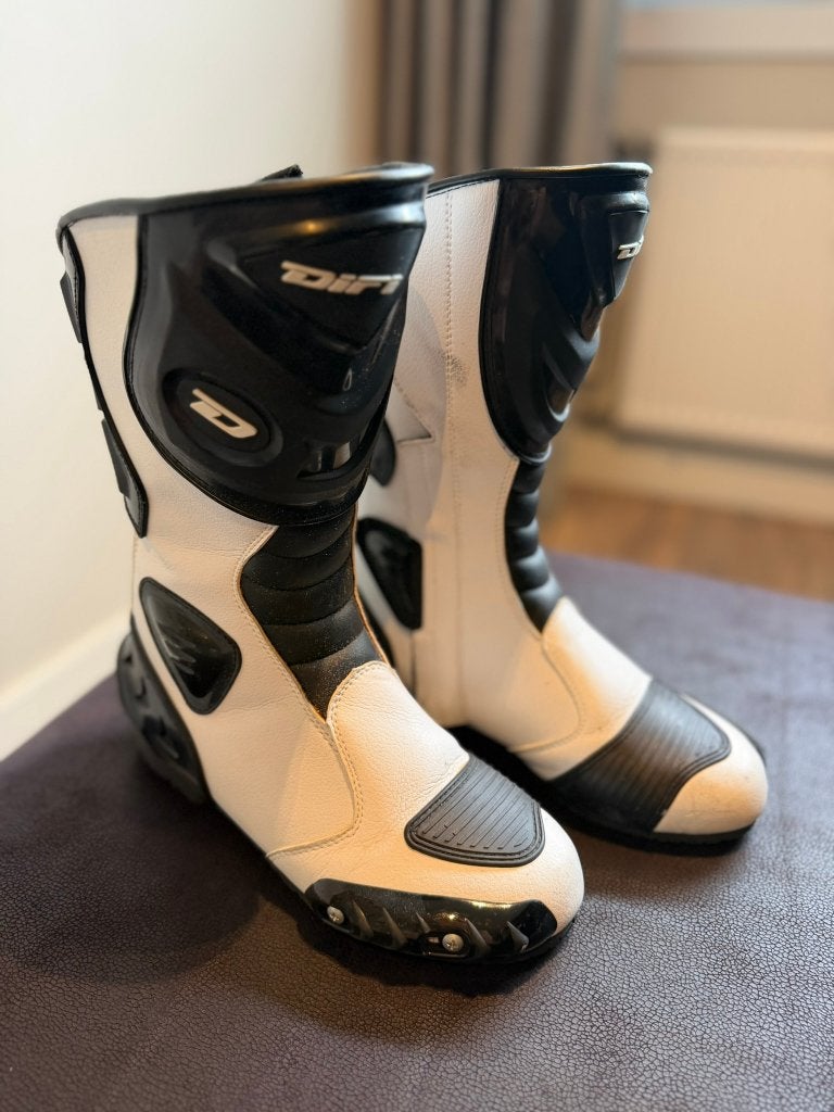 Difi motorlaarzen - Wit/Zwart, Motoren, Kleding | Motorkleding, Dames, Difi, Ophalen of Verzenden, Nieuw zonder kaartje