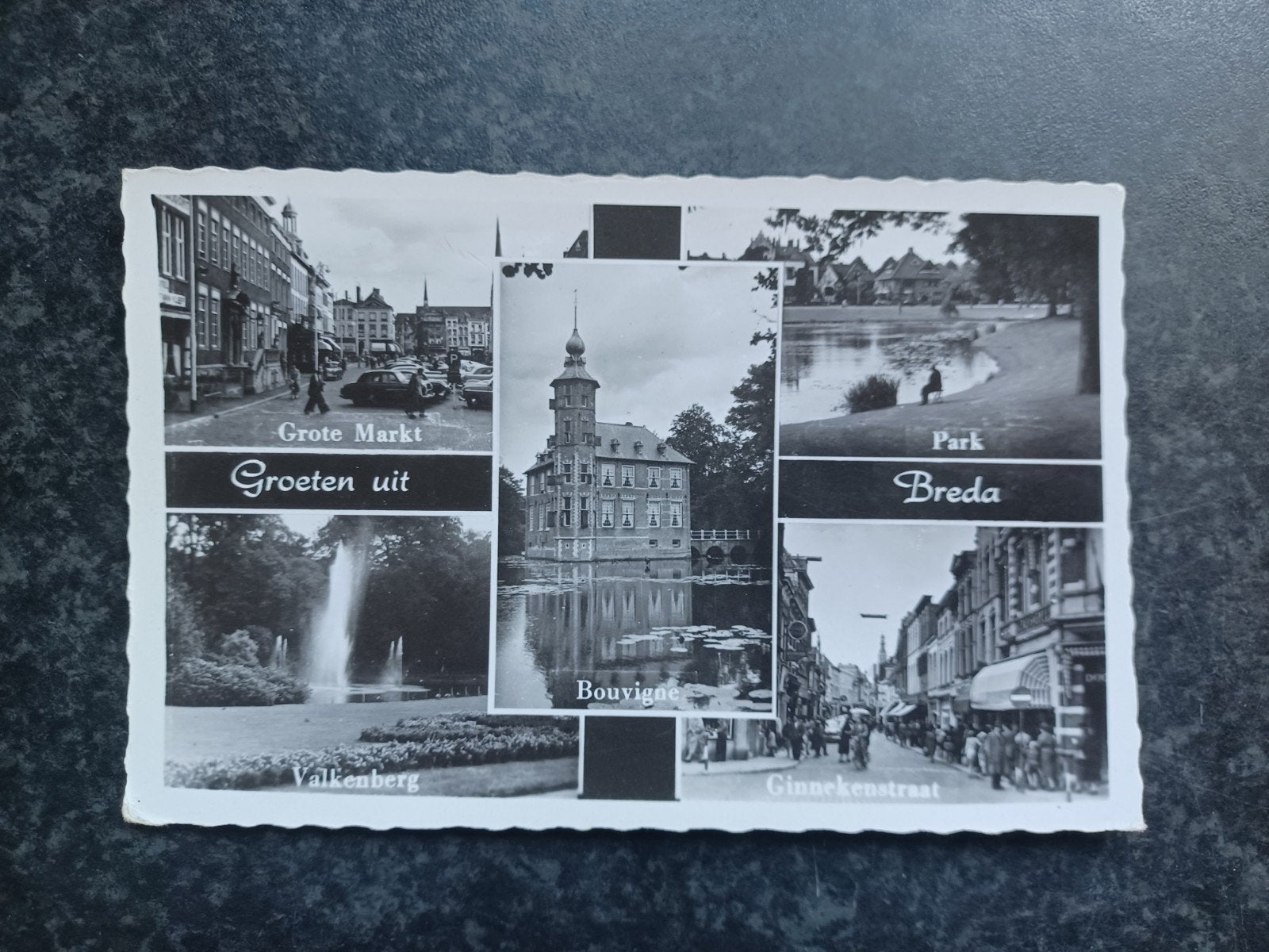 Groeten uit Breda 1968, Verzamelen, Ophalen of Verzenden, 1960 tot 1980, Ongelopen, Noord-Brabant