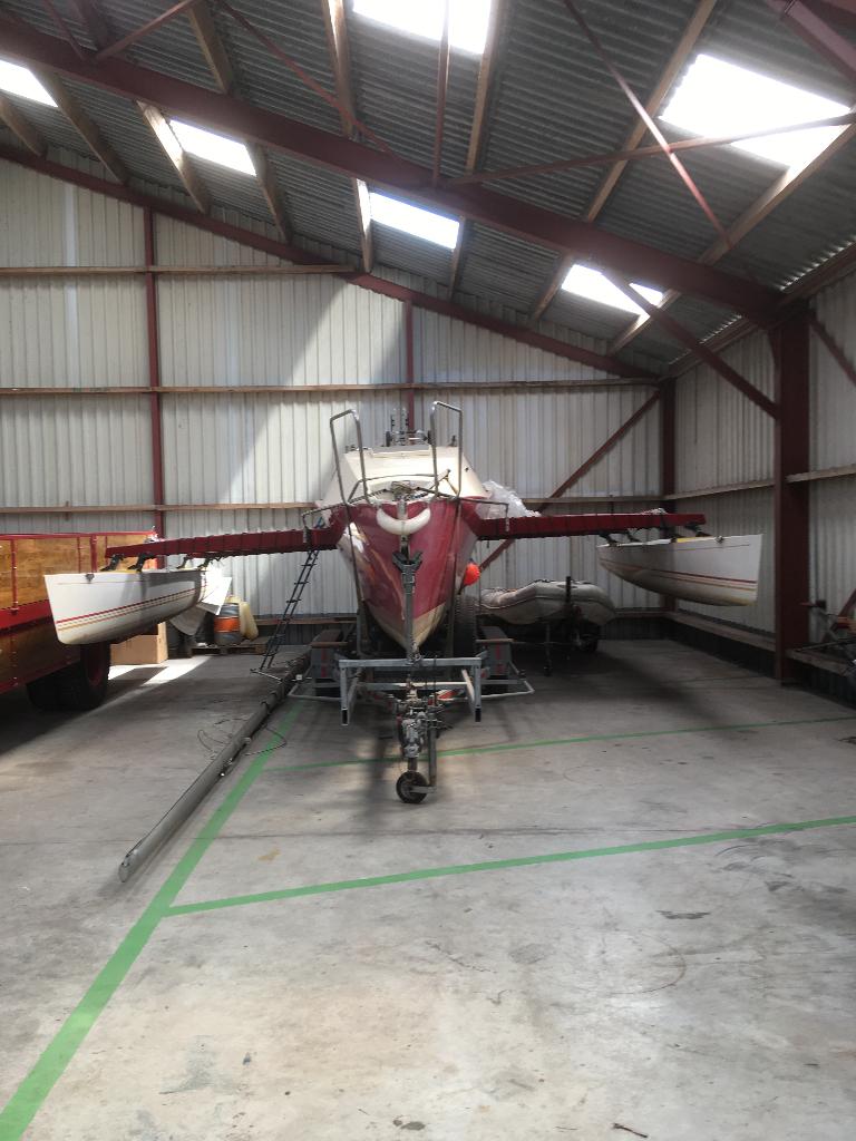 TRIMARAN met trailer 8500 euro, Ophalen, Gebruikt, 35 cm, 1.80 meter