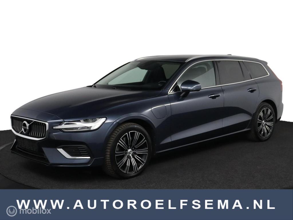 Volvo V60 2.0 T6 Recharge AWD Inscription Expression|Camera|, Auto's, Automaat, Gebruikt, Euro 6, Blauw