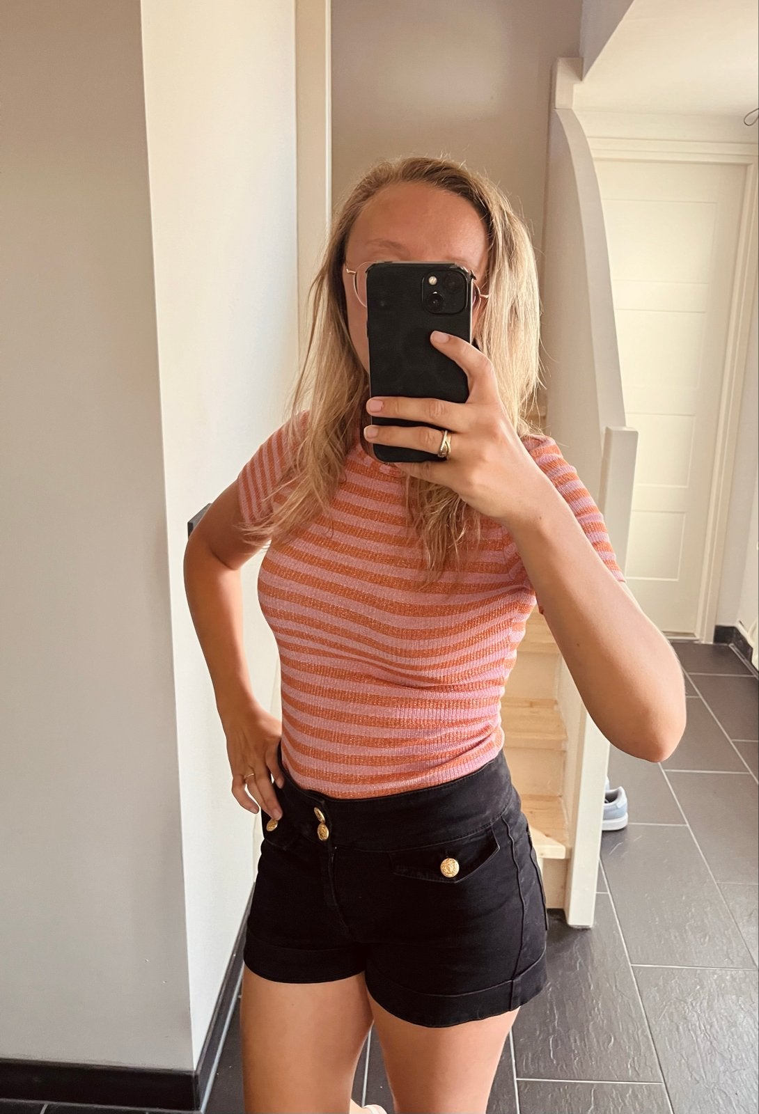 My Jewellery gestreepte top met korte mouwen, Kleding | Dames, T-shirts, Verzenden, Zo goed als nieuw, Korte mouw, Roze