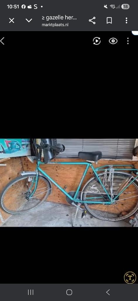 gazelle herenfiets, Ophalen, Gebruikt, Gazelle
